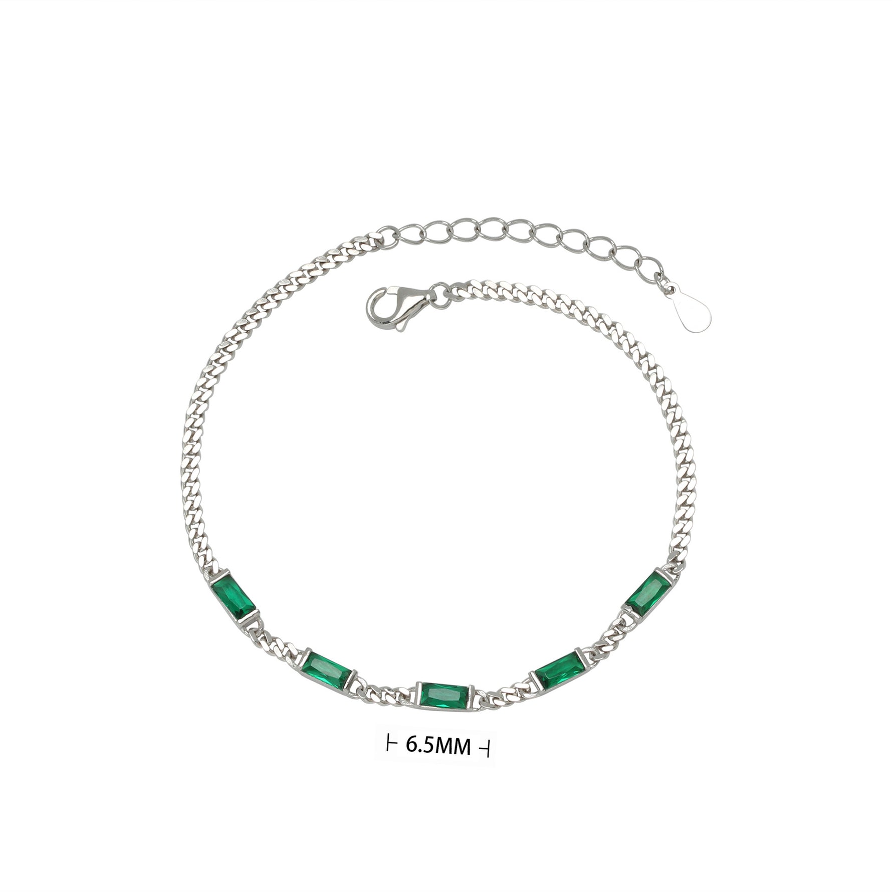 S925 Sterling Silver Cubic Zirconia Bracelet