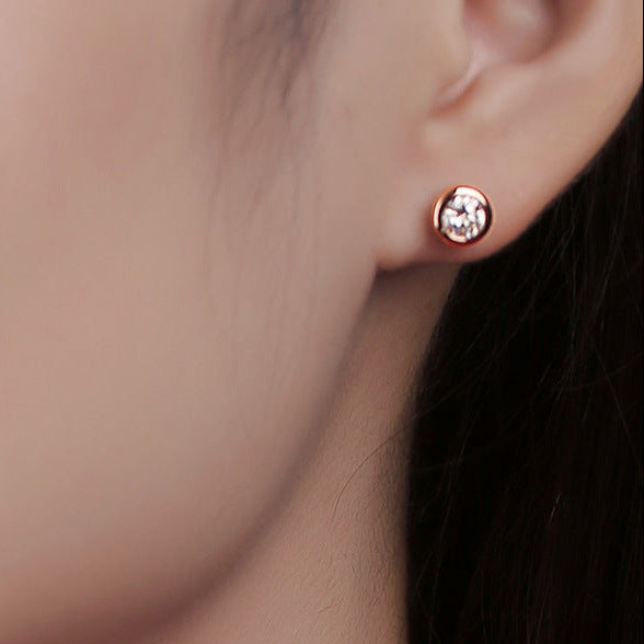 S925 Silver Moissanite "Perception Bubble" Stud Earrings