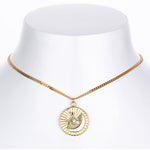 S925 Sterling Silver Star and Moon Pendant Zircon Necklace