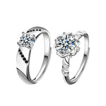S925 Sterling Silver Moissanite Wedding Ring