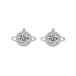 S925 Sterling Silver Moissanite Planet Earrings