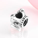 S925 Sterling Silver Bulldog Beaded Pendant