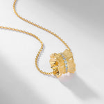 S925 Sterling Silver Gold-Plated Zircon Necklace