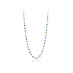 Dopamine Colored Zirconium Necklace in 925 Sterling Silver