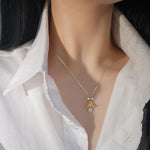S925 Sterling Silver Moissanite Bell Pendant Necklace