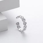European and American retro S925 sterling silver chain ring, versatile, trendy, fashionable hip-hop style watch strap ring