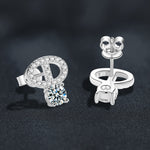S925 sterling silver pig nose exquisite and stylish moissanite stud earrings