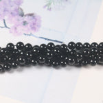 Black Tourmaline Loose Beads (Straight-Drilled) – DIY Jewelry Accessories