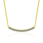 S925 Sterling Silver Moissanite Smile Necklace