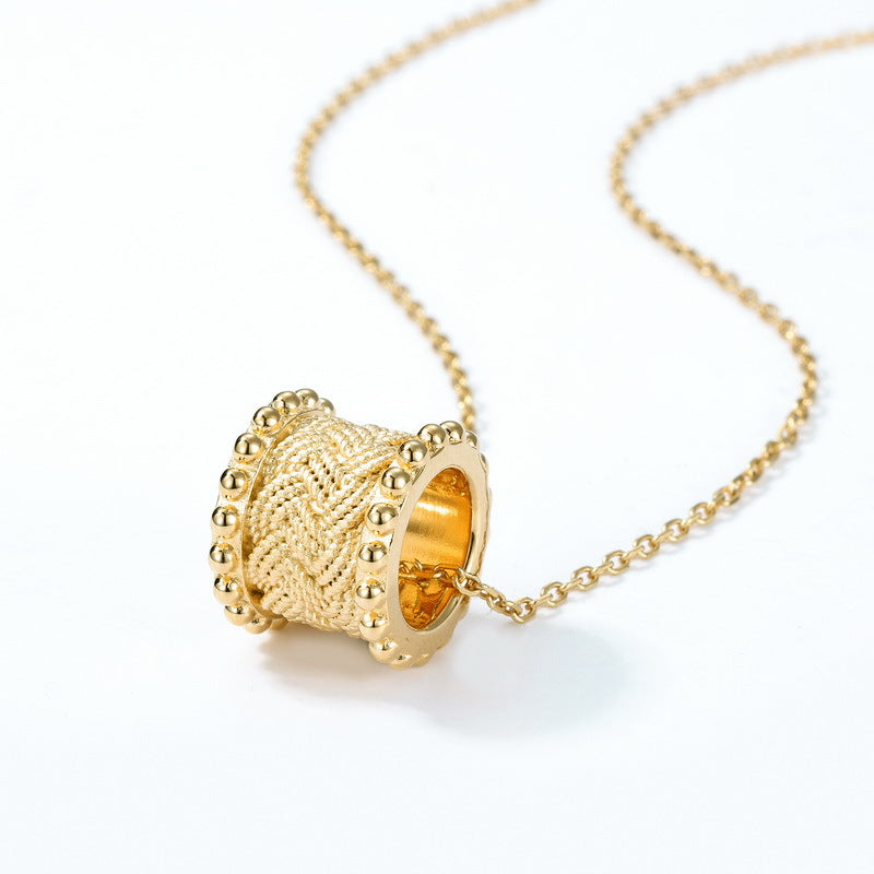 S925 Sterling Silver Slim Waist Wheat Ear Necklace