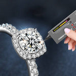 925 Sterling Silver Moissanite Small Sugar Cube Couple Ring