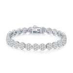 New S925 silver bracelet fully set with moissanite