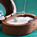 S925 Sterling Silver Moissanite Clip Heart-Shaped Necklace