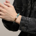 999 Fine Silver Six‑Syllable Mantra Trendy Premium Tibetan Script Bracelet for Men