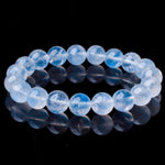 Natural Creamy-Body Blue Moonstone Bracelet