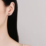 Classic Four-Prong Moissanite Stud Earrings