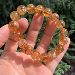 Natural Yellow Citrine Pagoda Quartz Bracelet