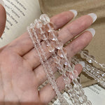 S925 sterling silver natural white crystal necklace