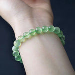 Natural Green Prehnite Crystal Bracelet