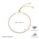 S925 Sterling Silver Micro-Pave Zircon Bracelet