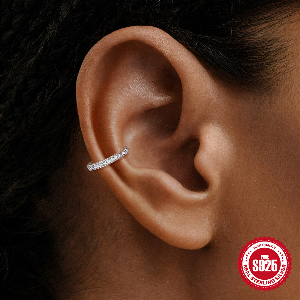 S925 Sterling Silver Moissanite Piercing Earring(Single unit)