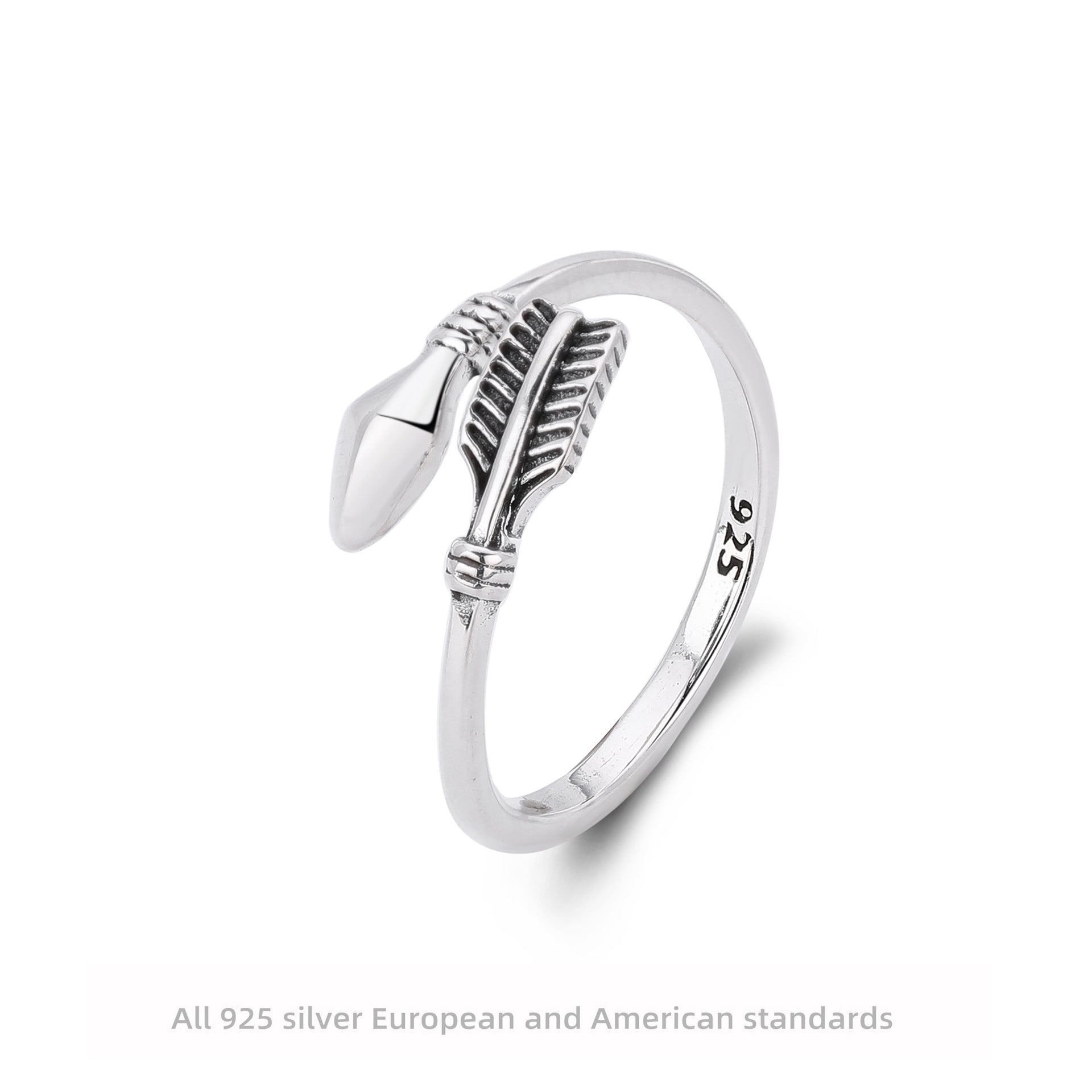 S925 Sterling Silver Sexy Minimalist Ring with Adjustable Opening