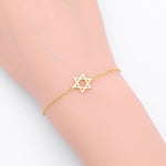 S925 Sterling Silver Hexagram Bracelet