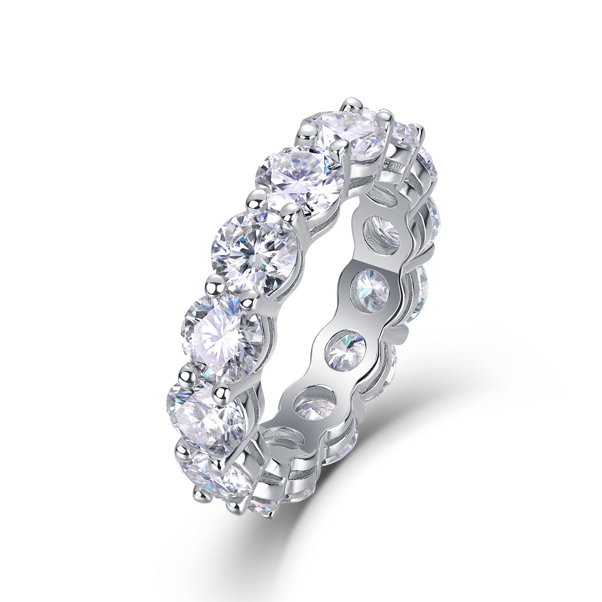 S925 Sterling Silver Moissanite Ring