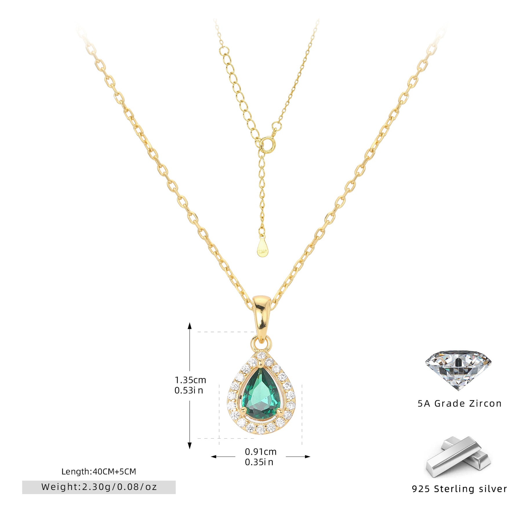 Double-layer zircon earrings and affordable luxury zircon necklace
