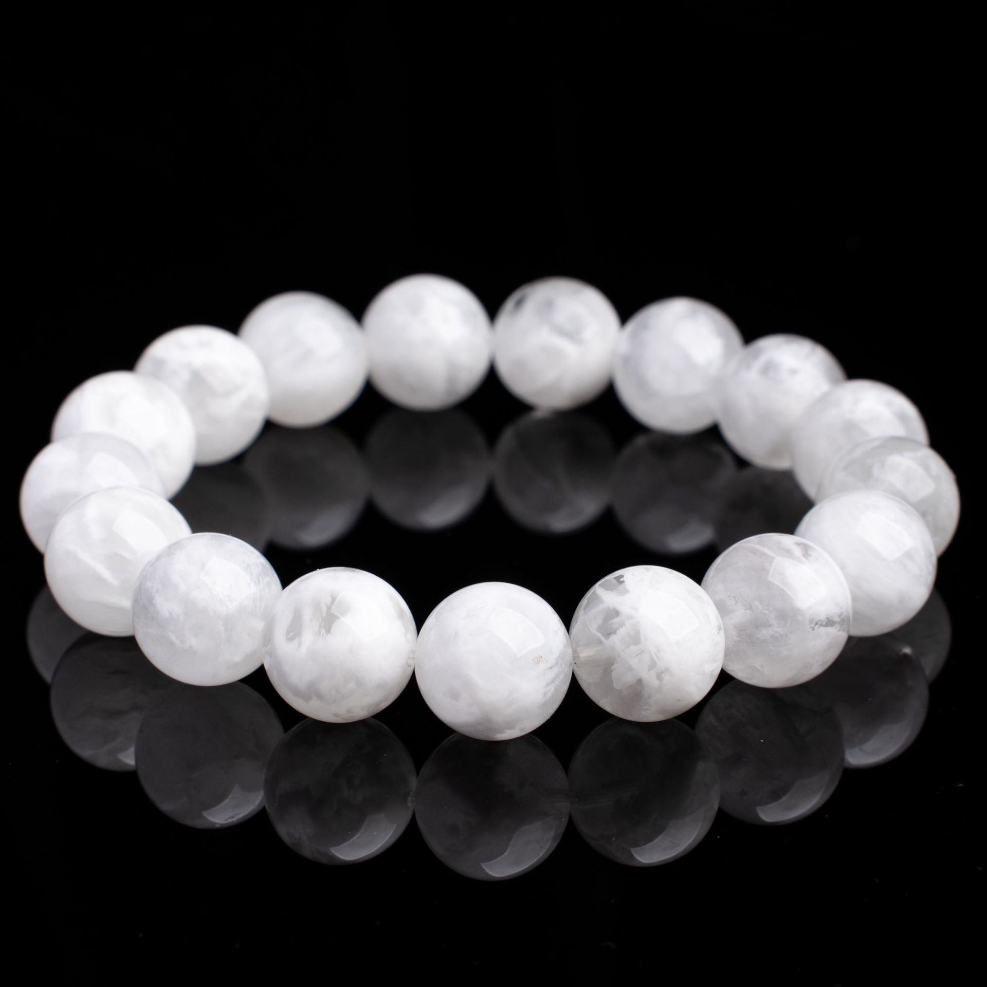 Natural Snowflake Phantom / White Phantom Bracelet
