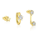 S925 Sterling Silver Zircon Stud Earrings(Single unit)