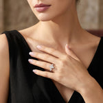S925 Silver Stackable Moissanite Ring