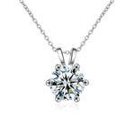 S925 Sterling Silver Classic Six-Claw Necklace
