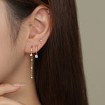S925 Sterling Silver Planet Zircon Earrings(Single unit)