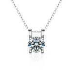 S925 Sterling Silver Moissanite Bull Head Necklace