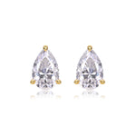 S925 Silver Teardrop Moissanite Stud Earrings