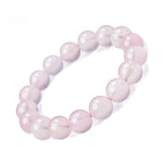Natural Ice-Grade Rose Quartz Bracelet