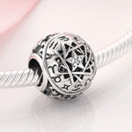 S925 Sterling Silver Twelve Constellation Beaded Zircon Pendant
