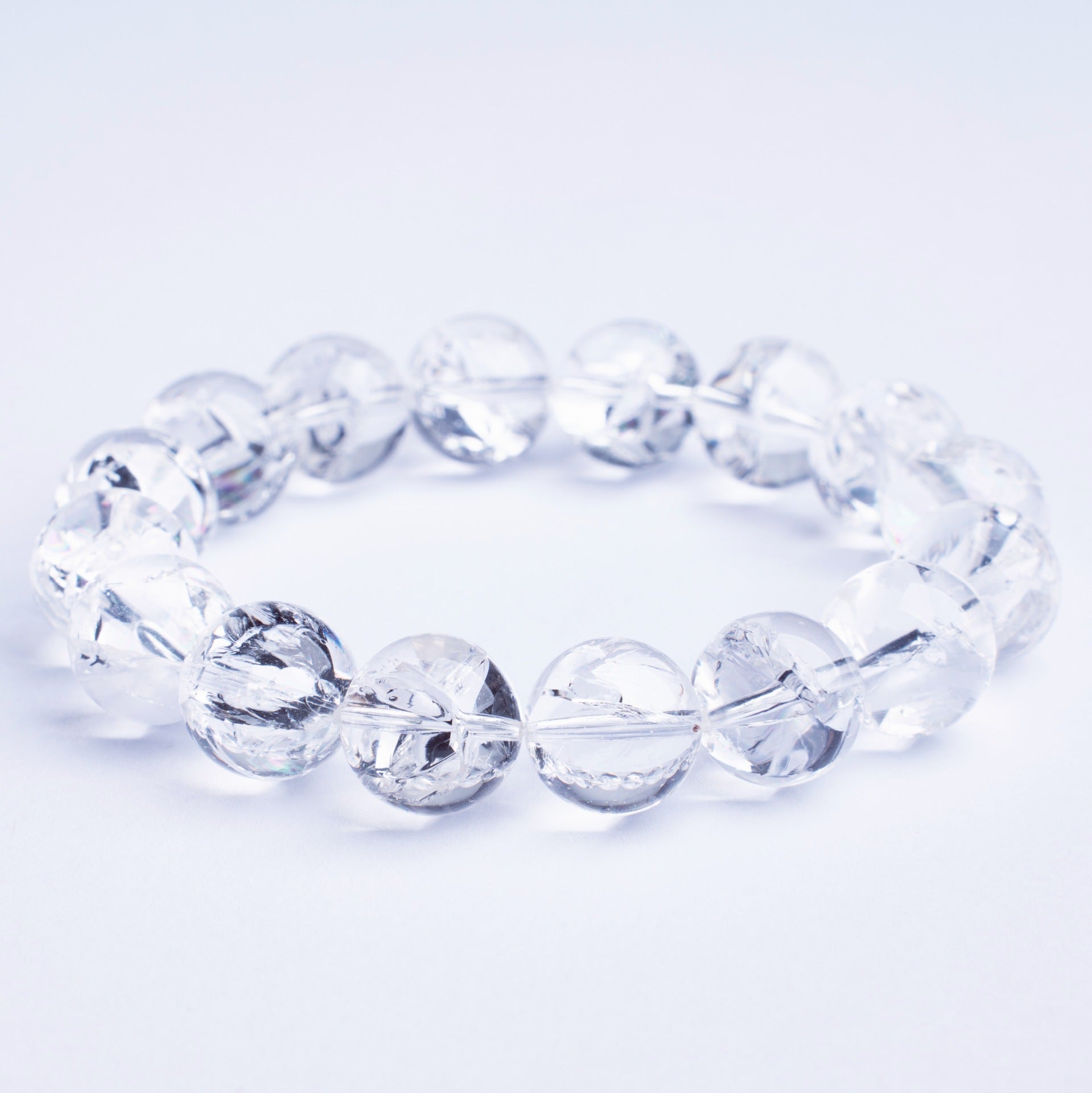 Natural Rainbow Azeztulite Bracelet