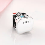 S925 Sterling Silver Cozy House Bead Pendant