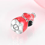 S925 Sterling Silver Coke Bottle Bead Pendant