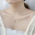 S925 Sterling Silver Herringbone Moissanite Necklace