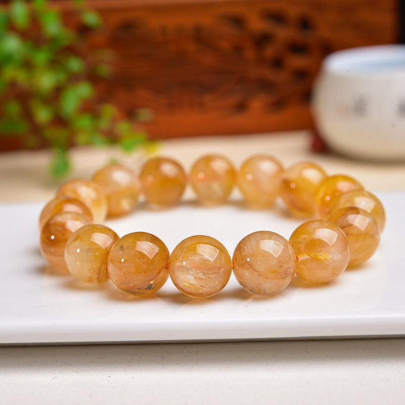 Natural Yellow Phantom Quartz Bracelet
