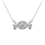 S925 Sterling Silver Moissanite Candy Pendant Necklace