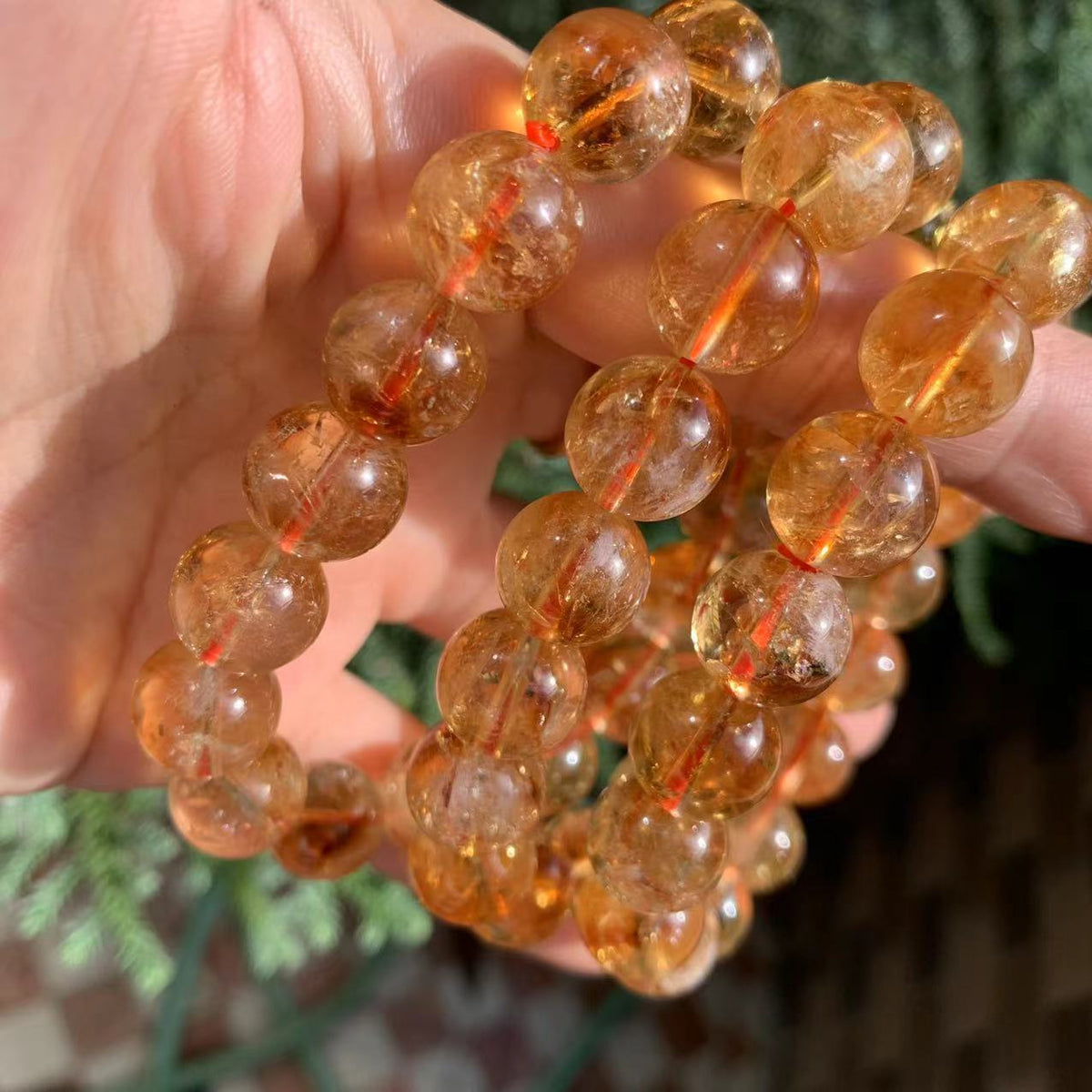Natural Yellow Citrine Pagoda Quartz Bracelet