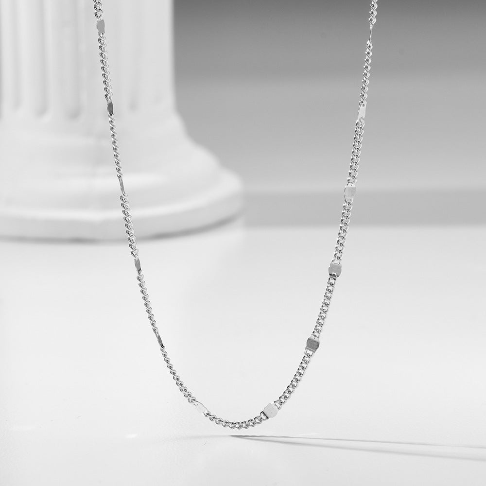 S925 Sterling Silver Gold-Plated Choker Necklace