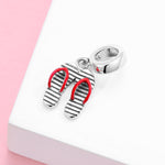 S925 Sterling Silver Flip Flop Pendant