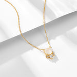 S925 Sterling Silver Natural Moonstone Necklace