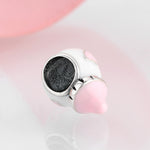 S925 Sterling Silver Baby Bottle Bead Pendant