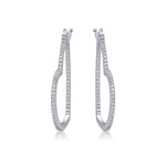 S925 Silver Heart-Shaped Moissanite Earrings